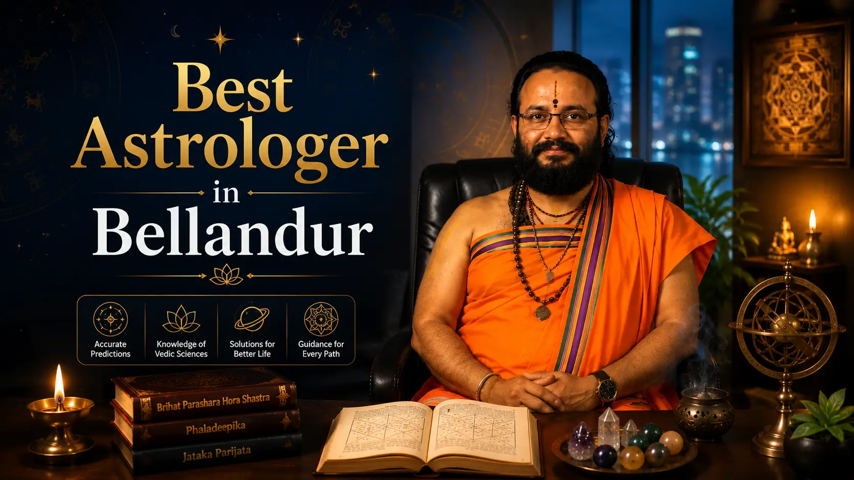 Best astrologer in Bellandur Bangalore - Pandit DS Acharya Sidhanti consultation