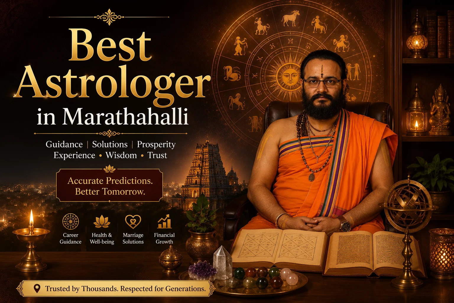 Best astrologer in Marathahalli Bangalore - Pandit DS Acharya Sidhanti consultation