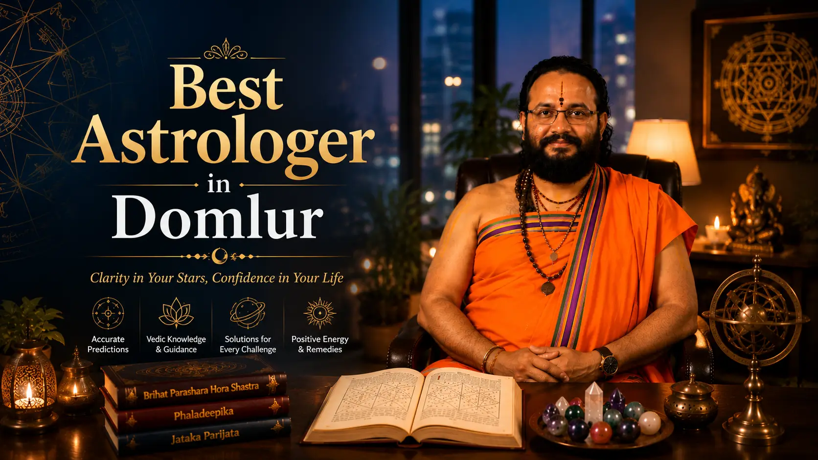 Best astrologer in Domlur Bangalore - Pandit DS Acharya Sidhanti consultation