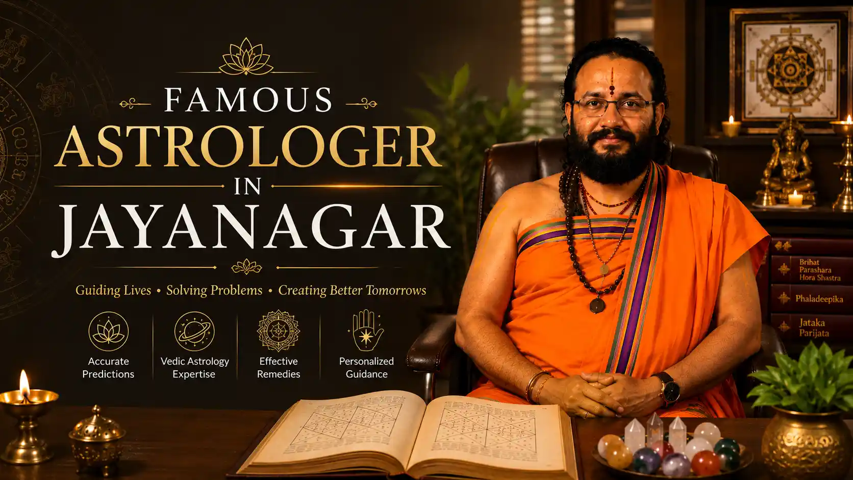 Famous astrologer in Jayanagar Bangalore - Pandit DS Acharya Sidhanti consultation