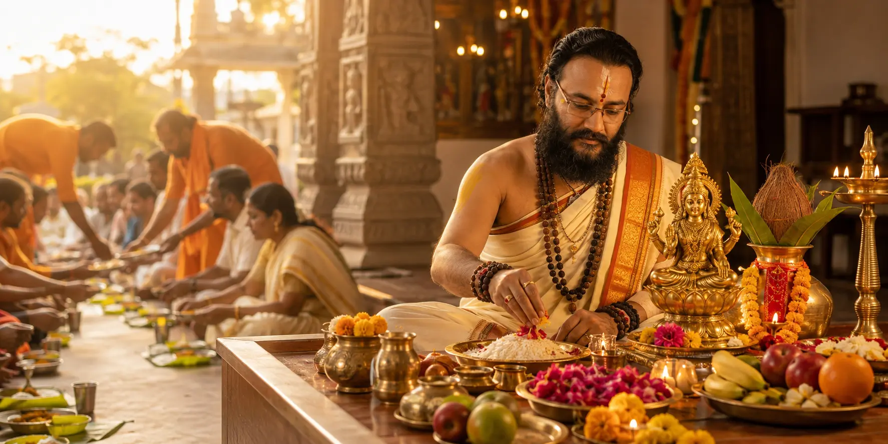 Annadaan and Lakshmi Puja performed as a remedy for business growth and cash-flow blockages